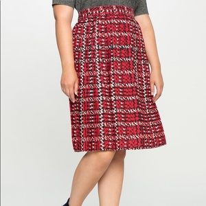 NWT Eloquii Pleated Midi Skirt